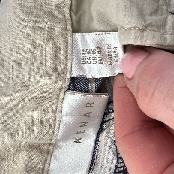 Kenar striped linen shorts - Picture 3 of 4